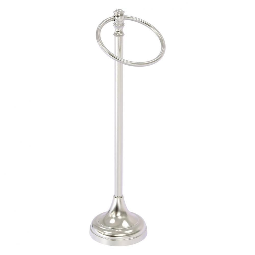 Carolina Collection Guest Towel Ring Stand - Satin Nickel