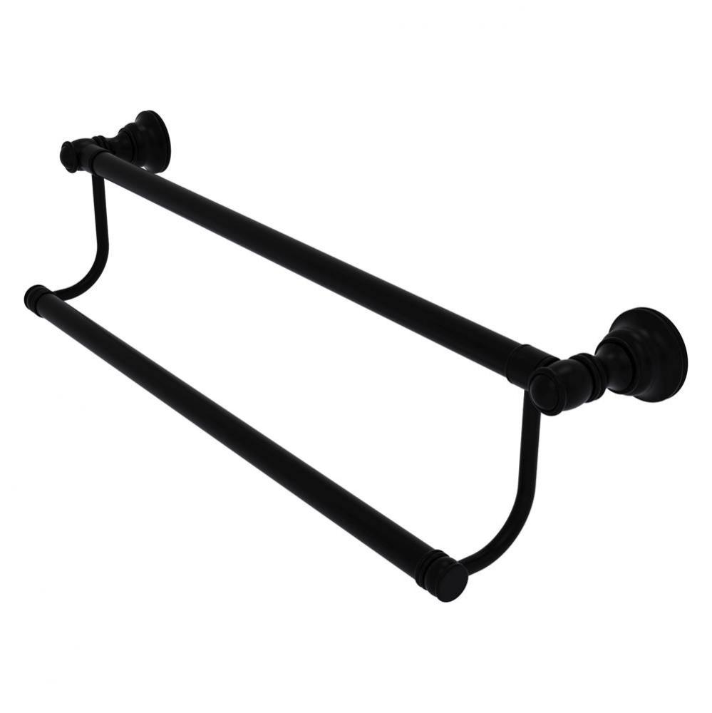 Carolina Collection 18 Inch Double Towel Bar - Matte Black
