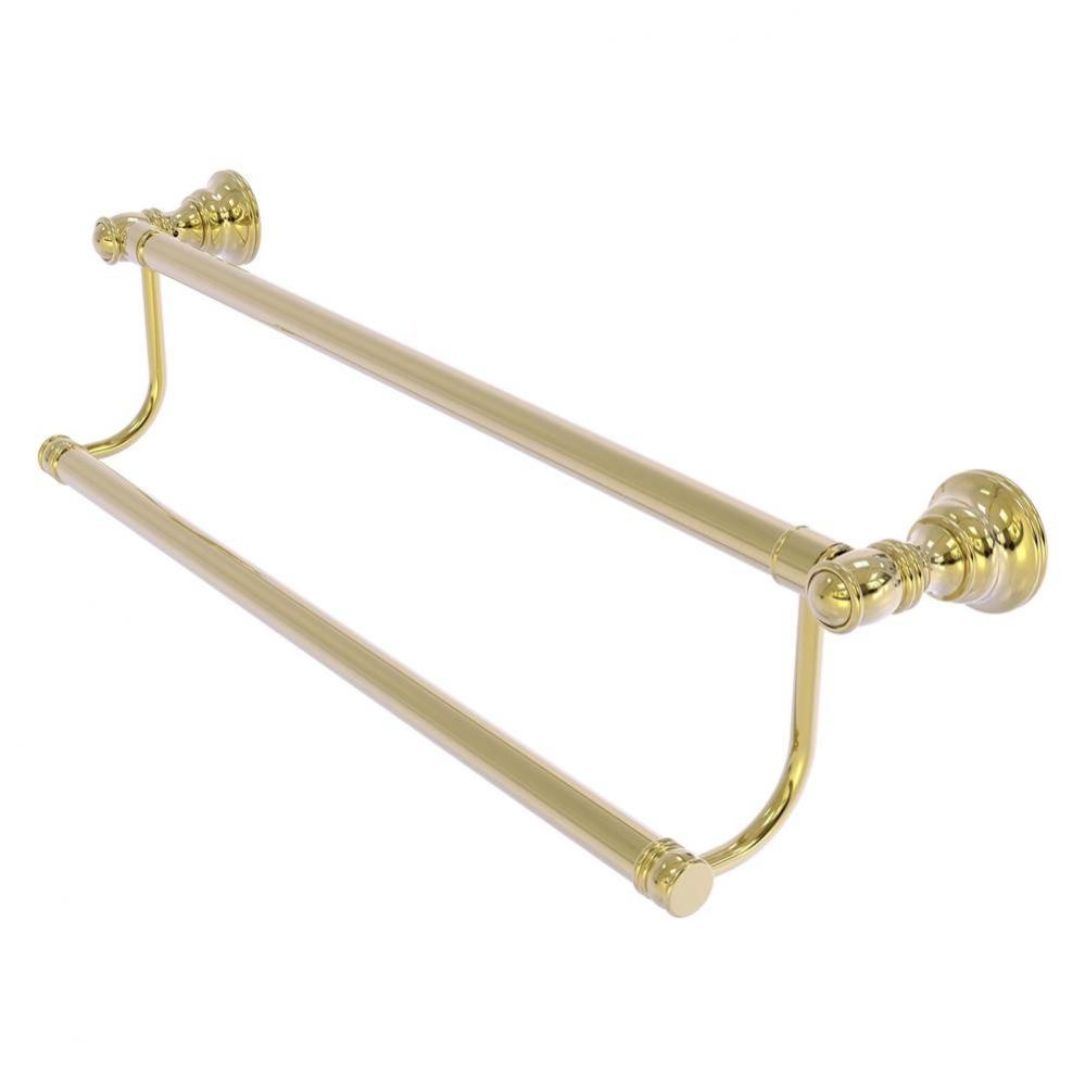 Carolina Collection 24 Inch Double Towel Bar - Unlacquered Brass