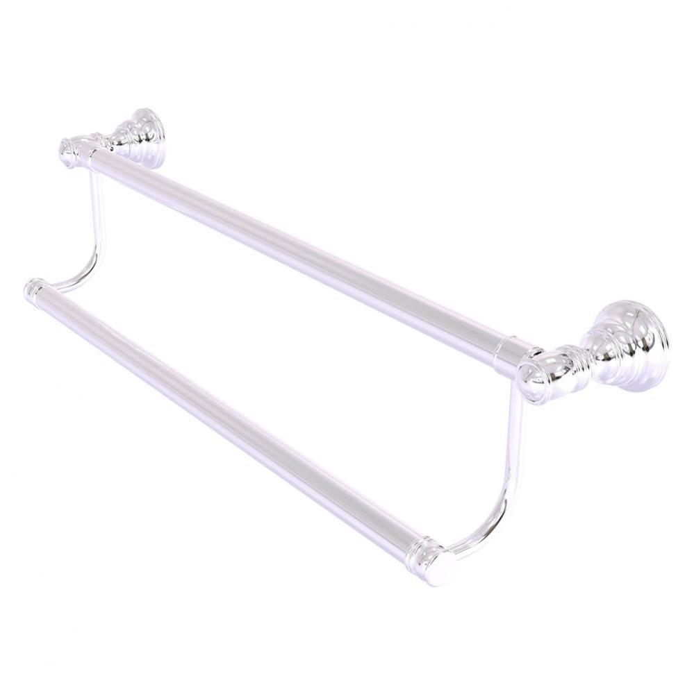 Carolina Collection 36 Inch Double Towel Bar - Polished Chrome