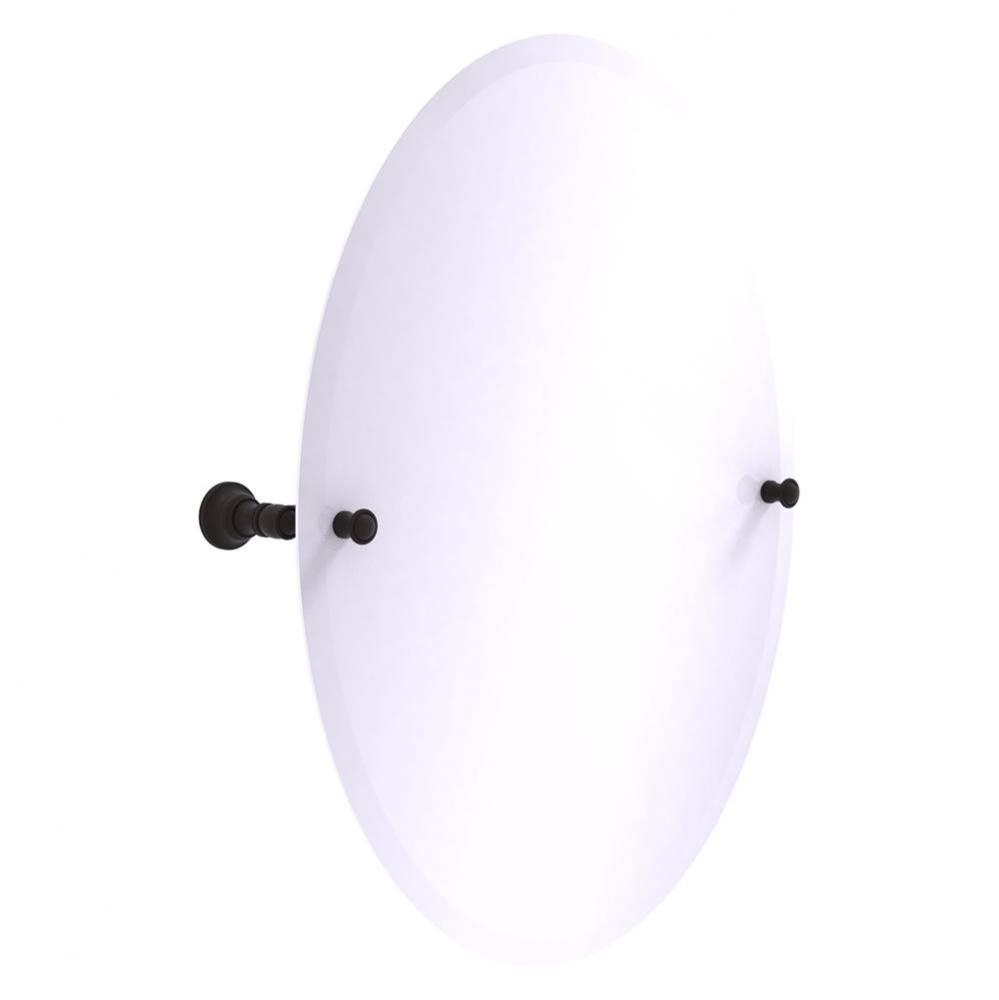 Carolina Collection Frameless Oval Tilt Mirror with Beveled Edge - Oil Rubbed Bronze