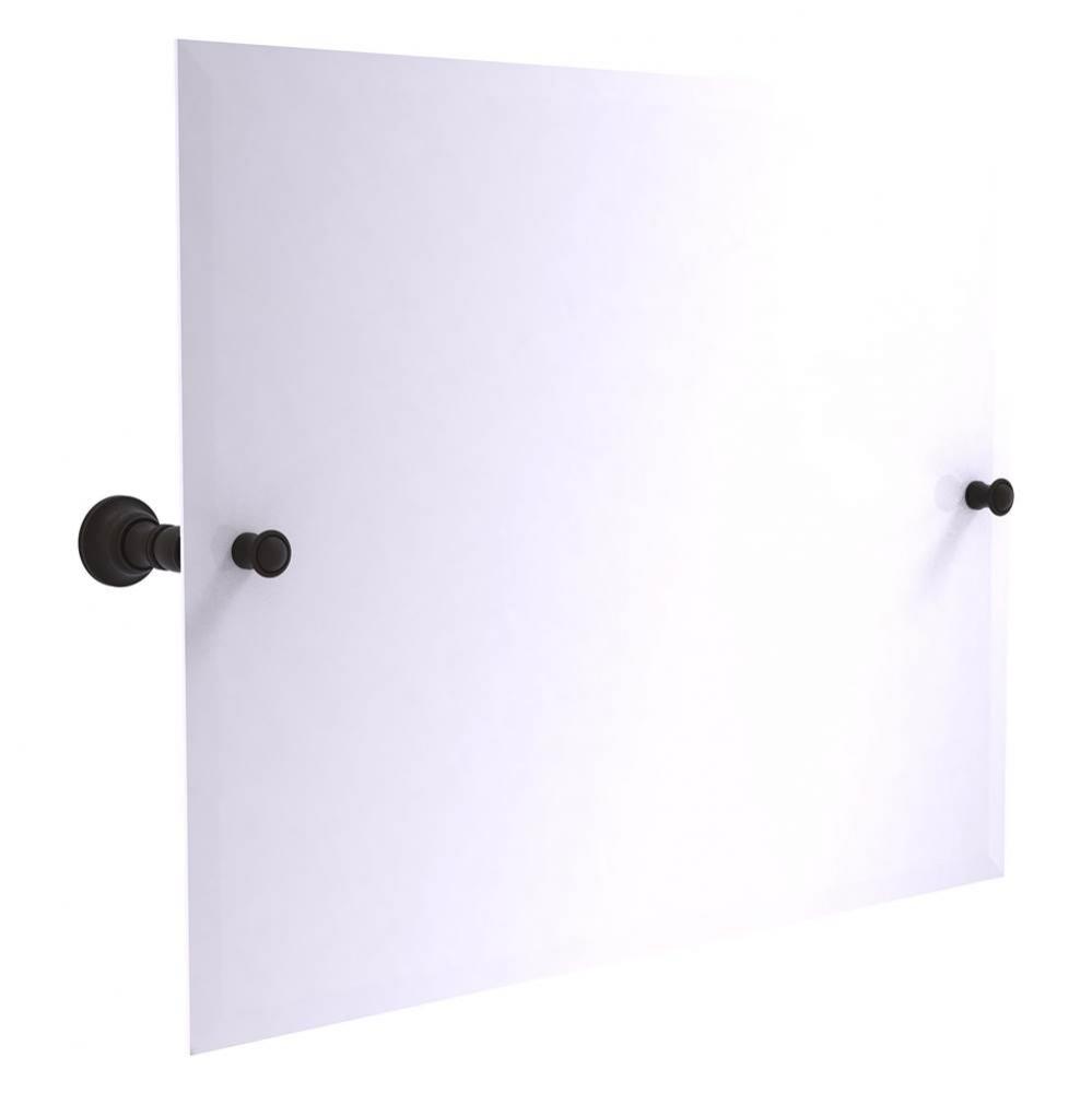 Carolina Collection Frameless Landscape Rectangular Tilt Mirror with Beveled Edge - Oil Rubbed Bro