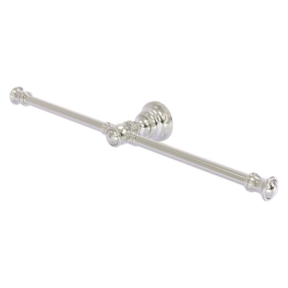 Carolina Collection 2 Arm Guest Towel Holder - Satin Nickel