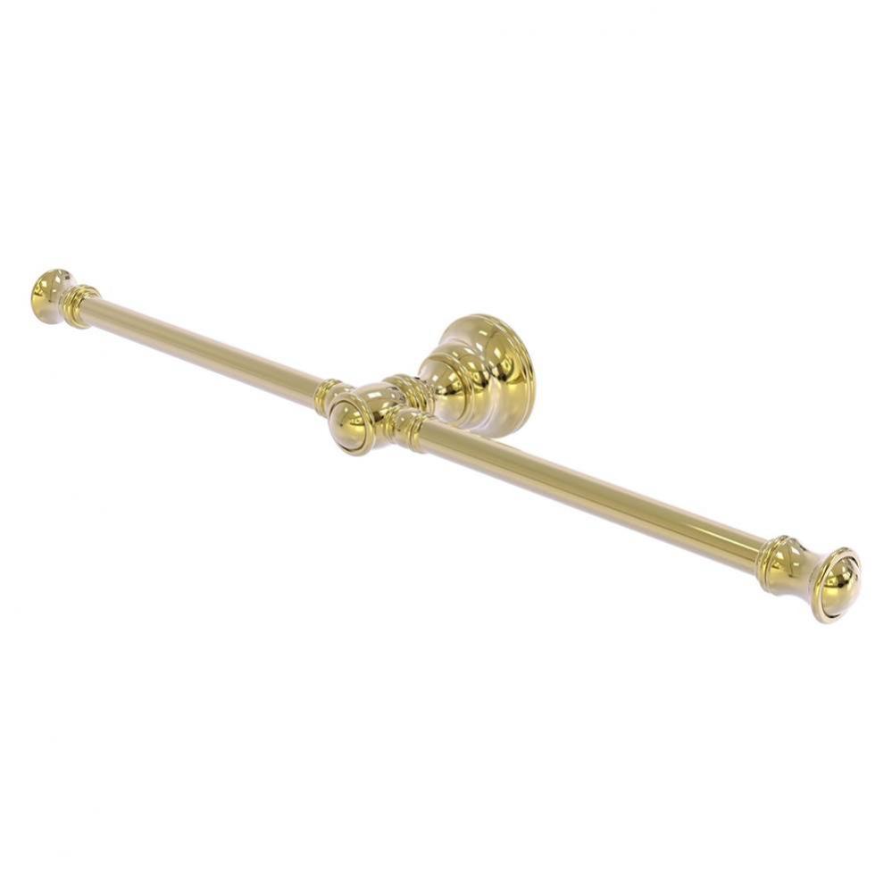 Carolina Collection 2 Arm Guest Towel Holder - Unlacquered Brass