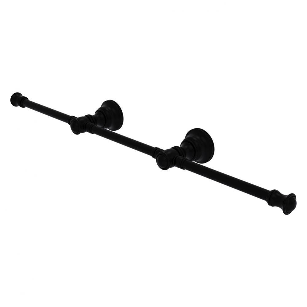Carolina Collection 3 Arm Guest Towel Holder - Matte Black