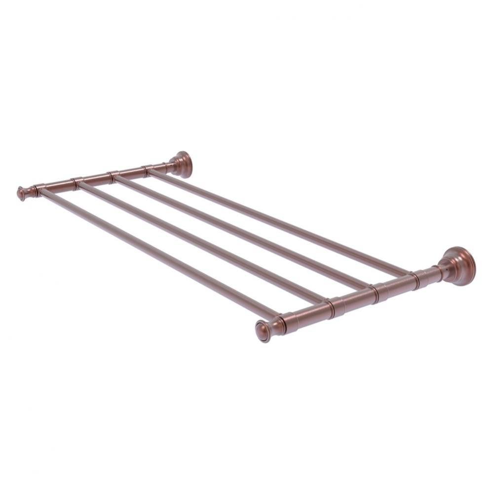 Carolina Collection 24 Inch Towel Shelf - Antique Copper