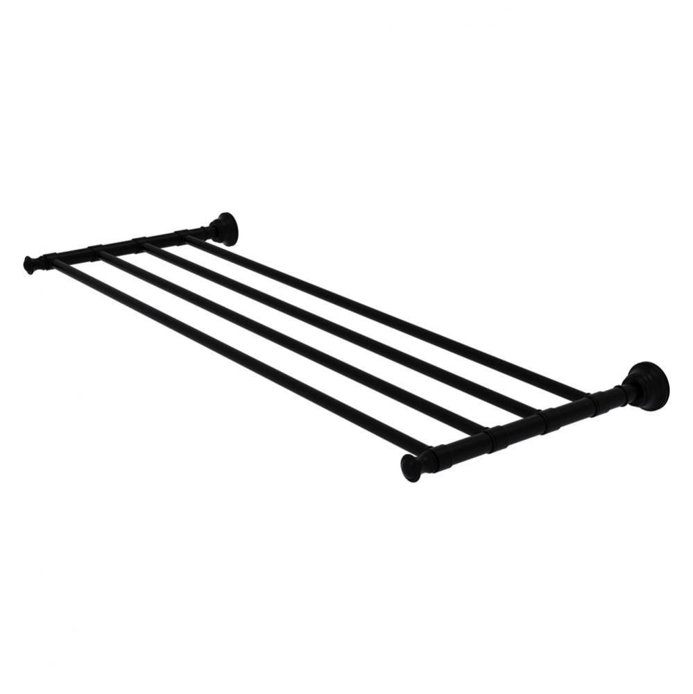 Carolina Collection 30 Inch Towel Shelf - Matte Black