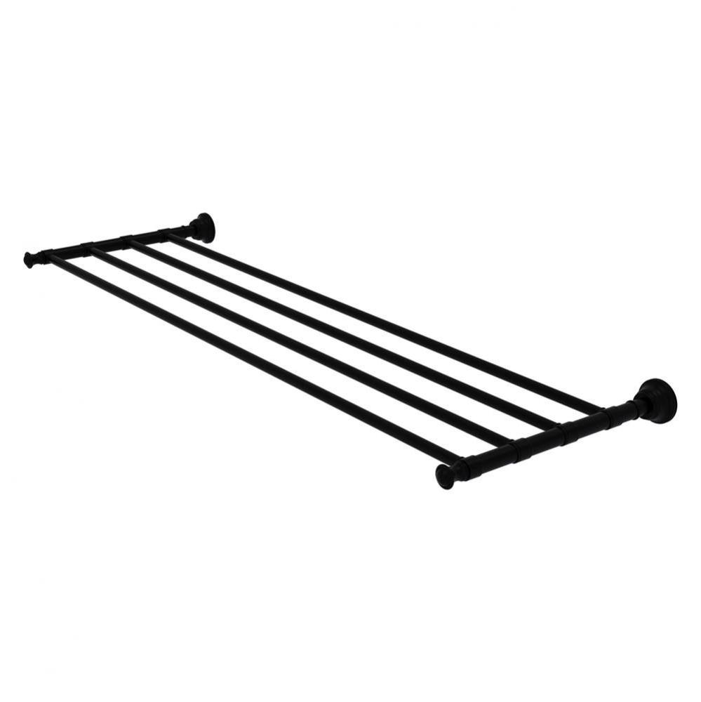 Carolina Collection 36 Inch Towel Shelf - Matte Black