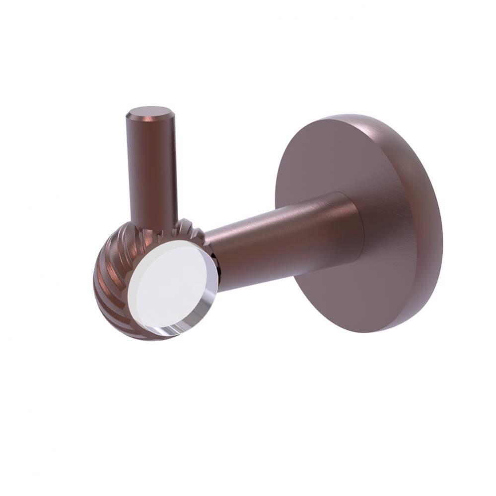 Clearview Collection Robe Hook with Twisted Accents