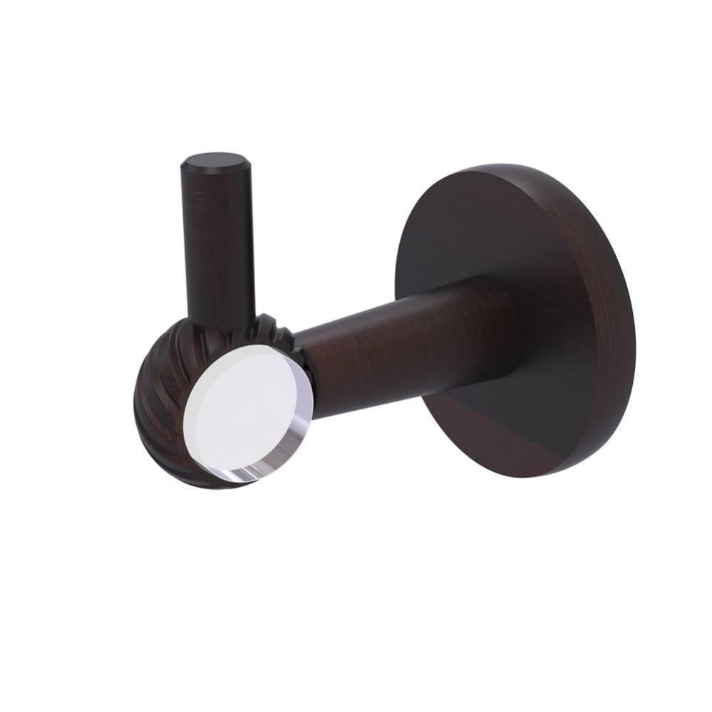 Clearview Collection Robe Hook with Twisted Accents