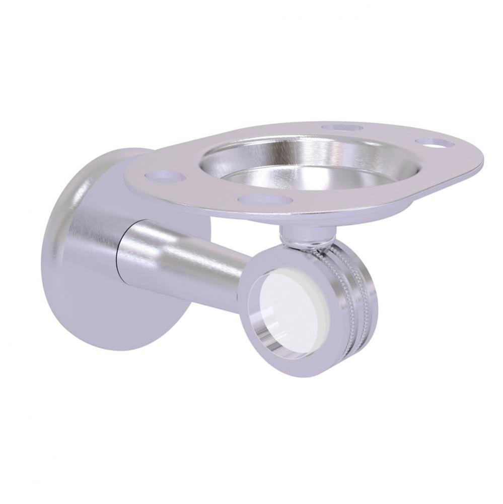 Clearview Collection Tumbler and Toothbrush Holder with Dotted Accents