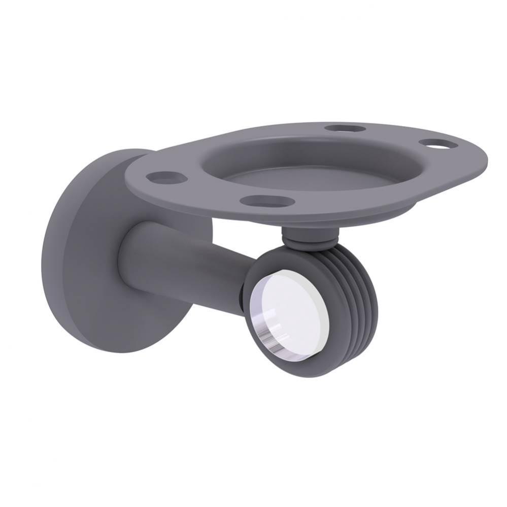 Clearview Collection Tumbler and Toothbrush Holder with Groovy Accents