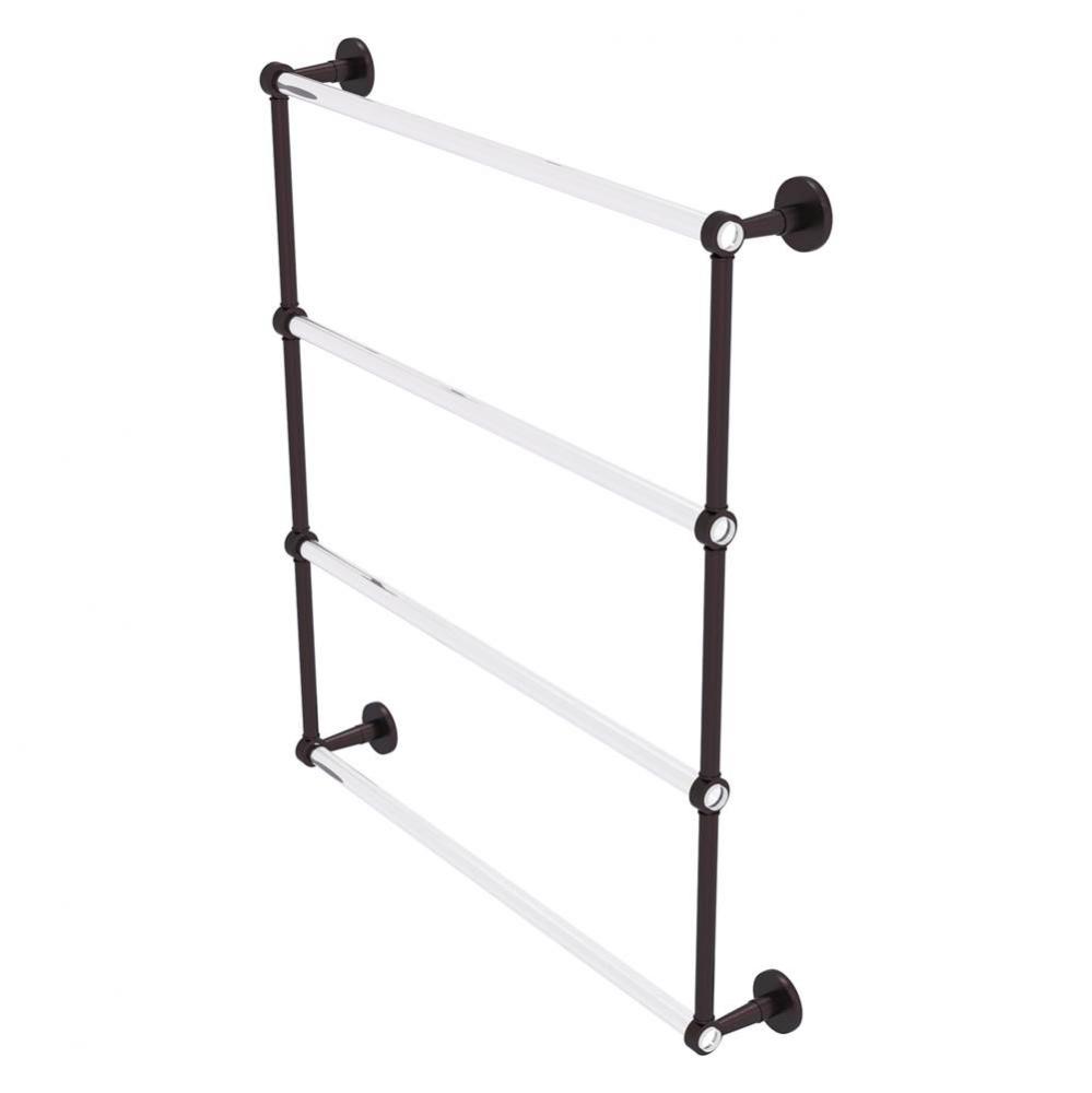 Clearview Collection 4 Tier 30 Inch Ladder Towel Bar - Antique Bronze