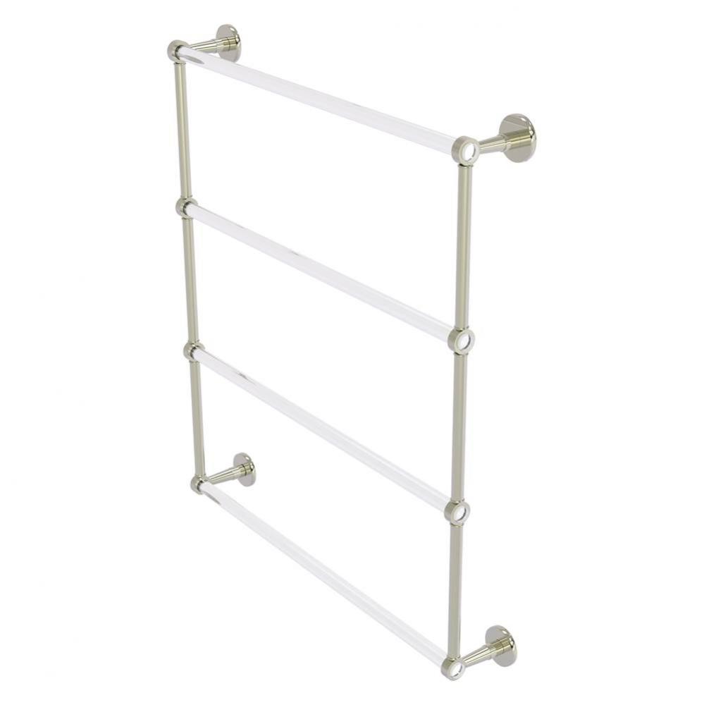 Clearview Collection 4 Tier 30 Inch Ladder Towel Bar - Polished Nickel