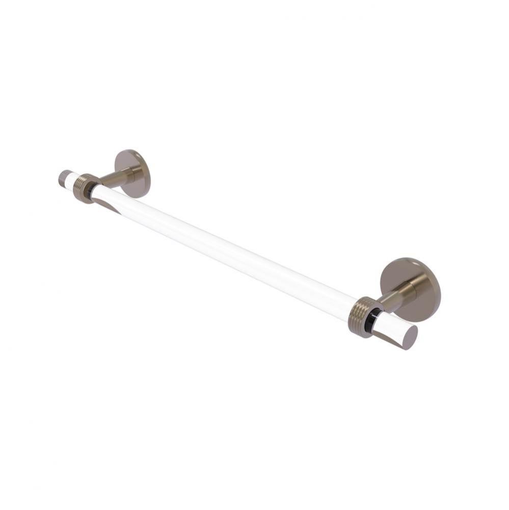 Clearview Collection 36 Inch Towel Bar with Groovy Accents