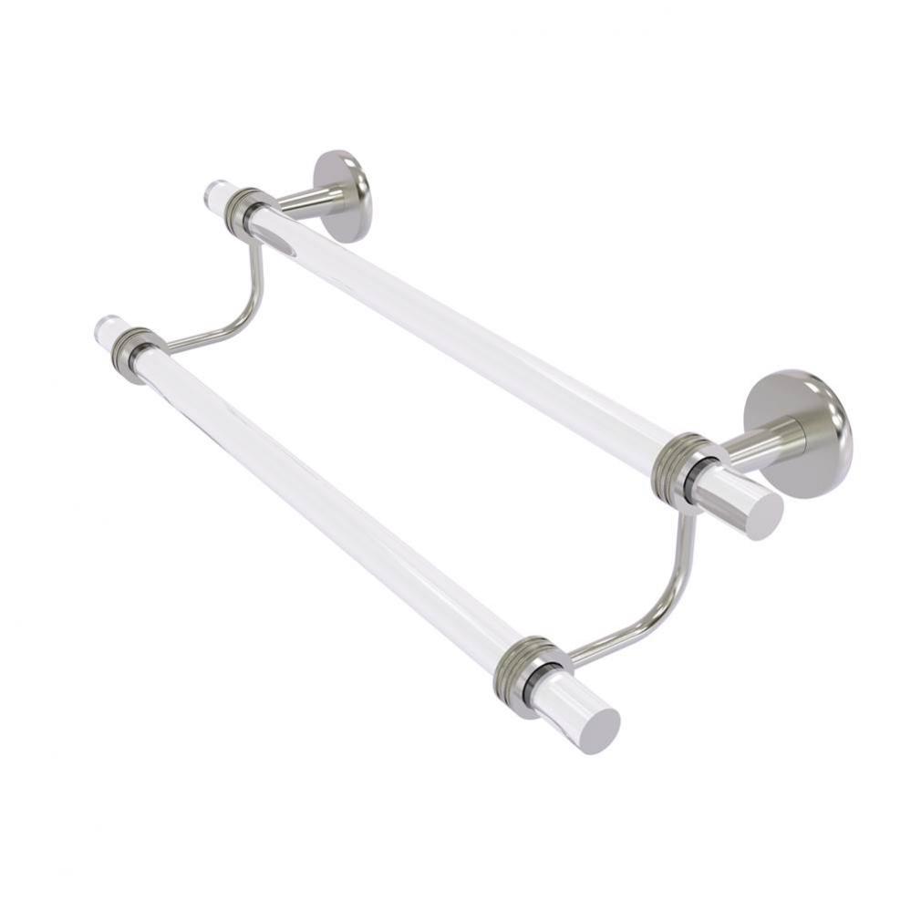 Clearview Collection 36 Inch Double Towel Bar with Dotted Accents