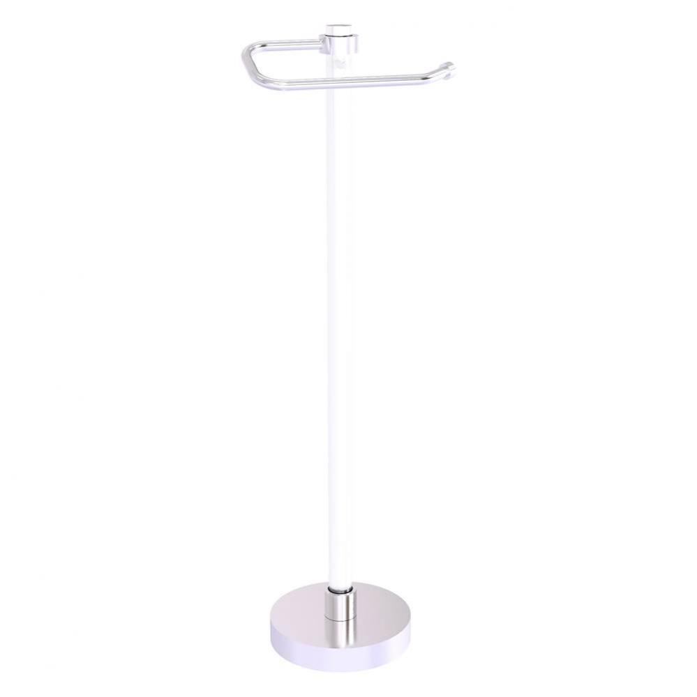 Clearview Collection Euro Style Free Standing Toilet Paper Holder - Satin Chrome