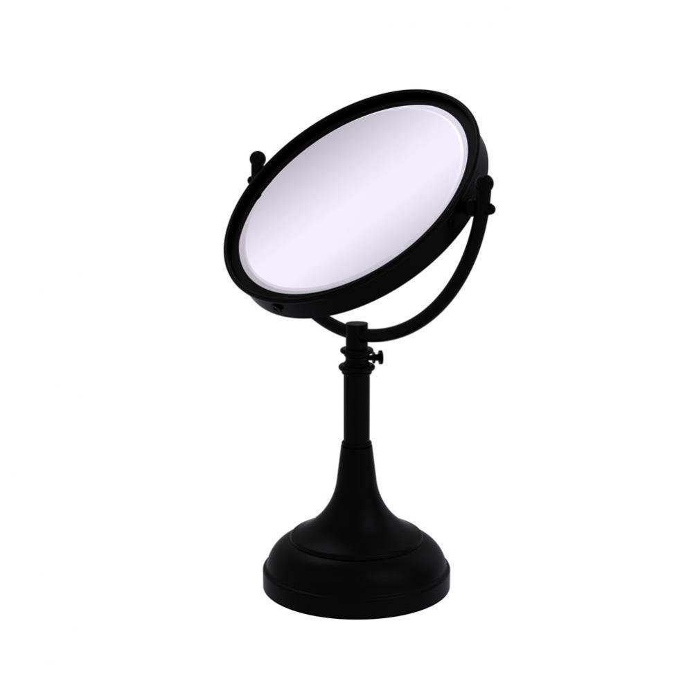 Height Adjustable 8 Inch Vanity Top Make-Up Mirror 5X Magnification