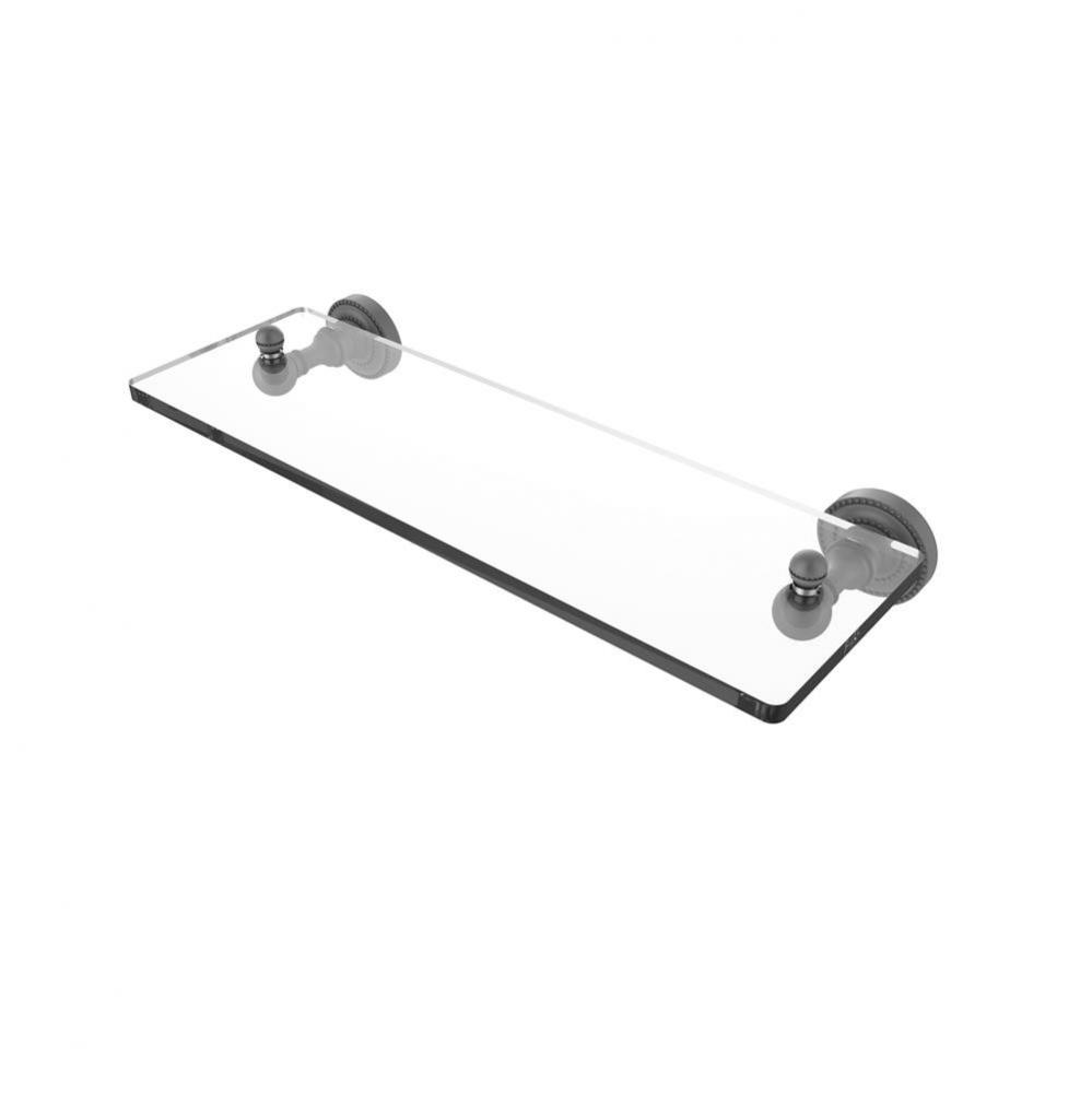 Dottingham Collection 16 Inch Single Glass Shelf