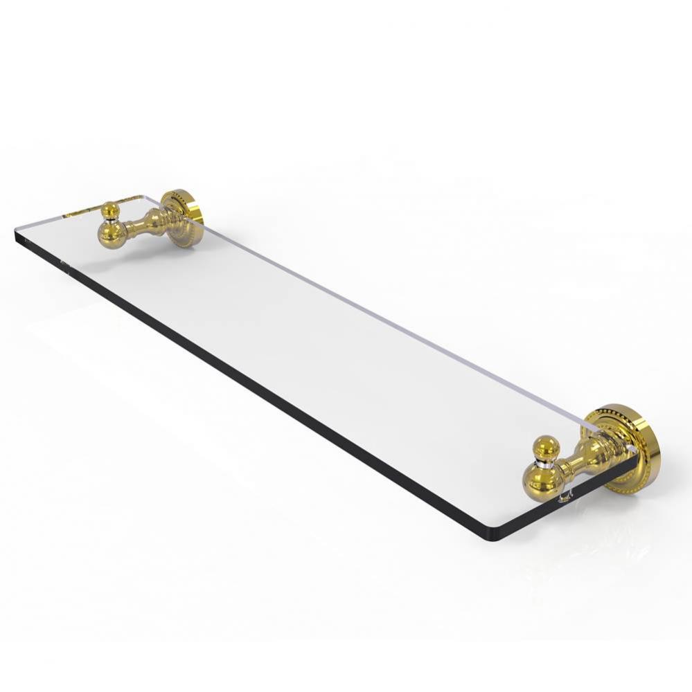 Dottingham Collection 22 inch Glass Vanity Shelf with Beveled Edges