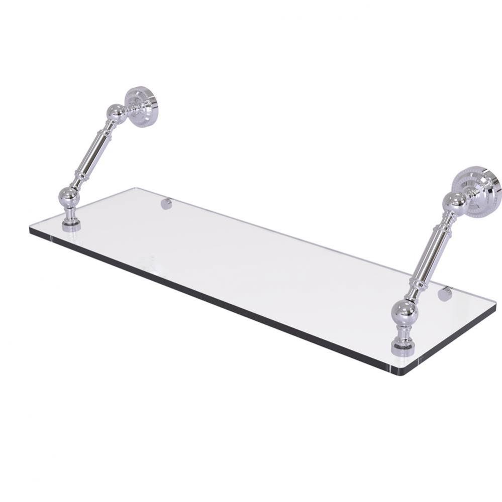 Dottingham Collection 24 Inch Floating Glass Shelf