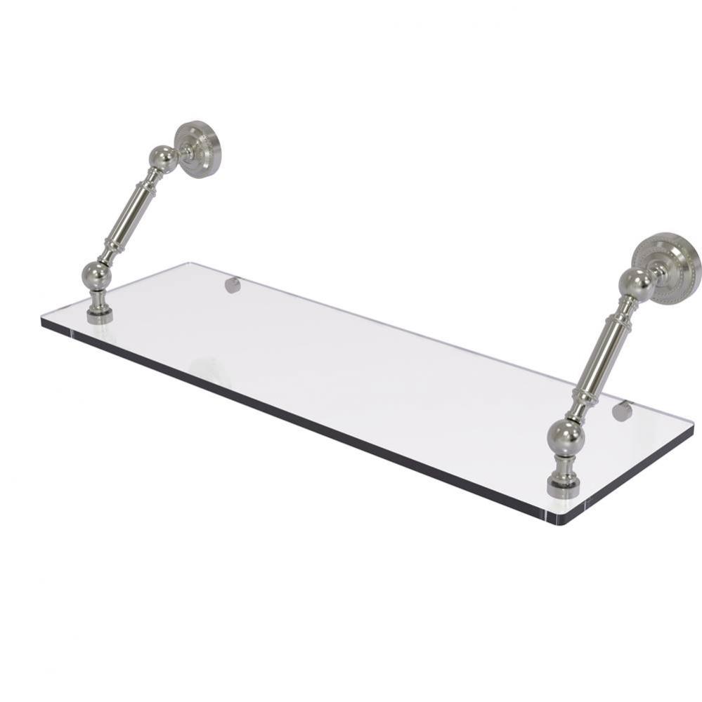 Dottingham Collection 24 Inch Floating Glass Shelf