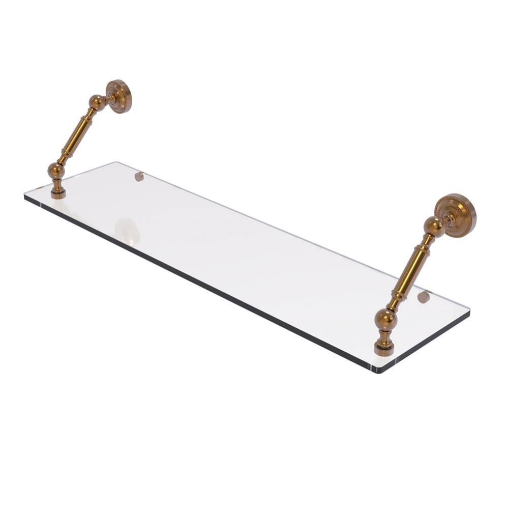 Dottingham Collection 30 Inch Floating Glass Shelf