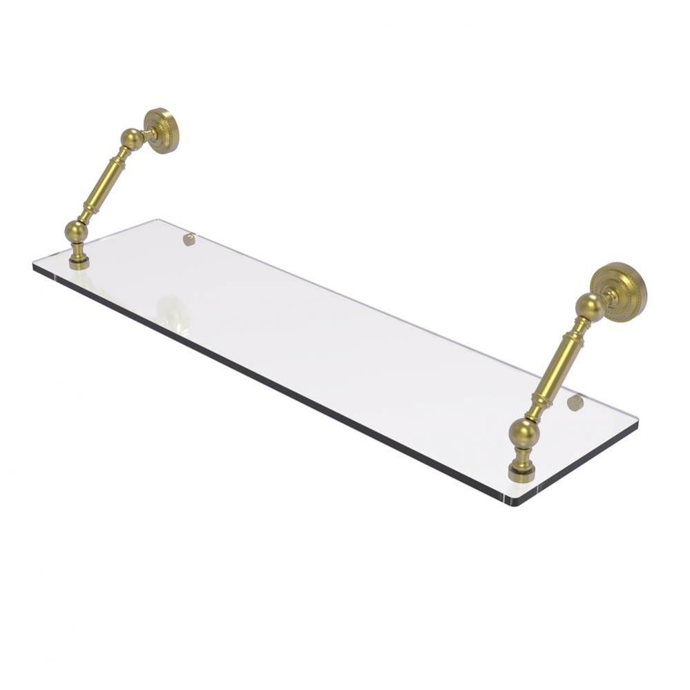 Dottingham Collection 30 Inch Floating Glass Shelf