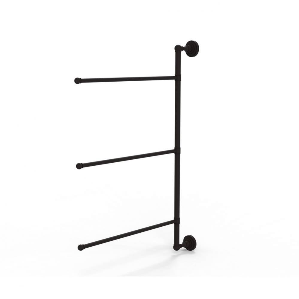 Dottingham Collection 3 Swing Arm Vertical 28 Inch Towel Bar