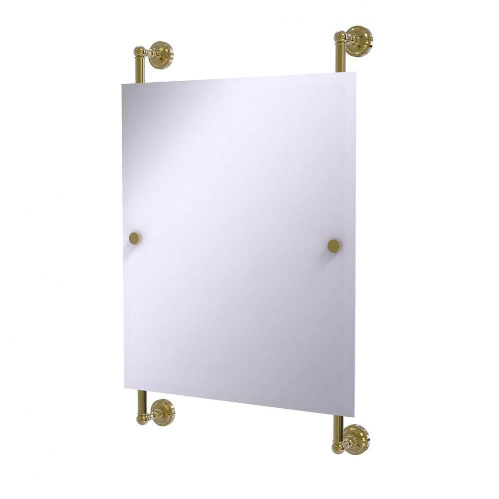 Dottingham Collection Rectangular Frameless Rail Mounted Mirror