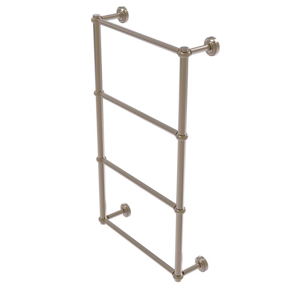 Dottingham Collection 4 Tier 24 Inch Ladder Towel Bar with Twisted Detail