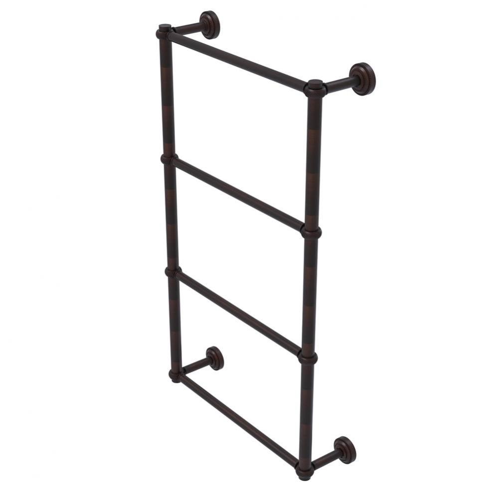 Dottingham Collection 4 Tier 30 Inch Ladder Towel Bar with Twisted Detail