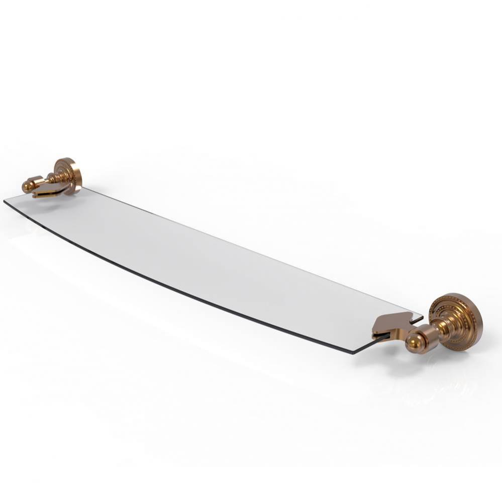 Dottingham Collection 24 Inch Glass Shelf