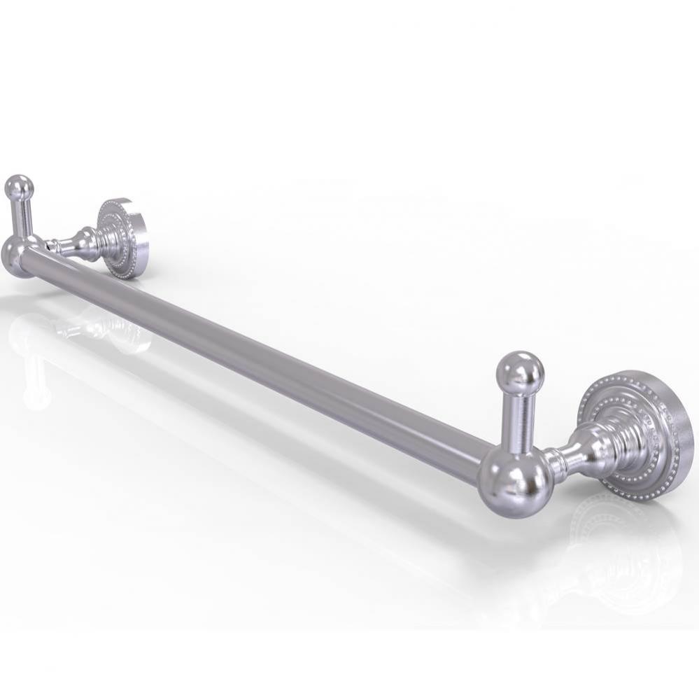 Dottingham Collection 18 Inch Towel Bar with Integrated Hooks