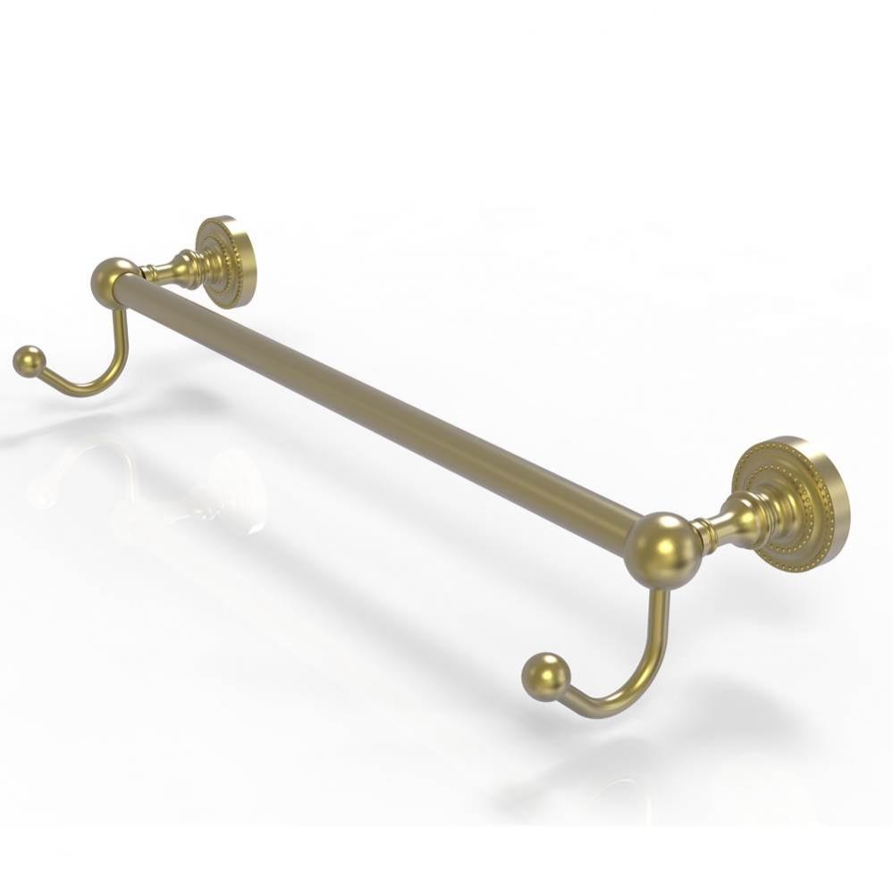 Dottingham Collection 36 Inch Towel Bar with Integrated Hooks