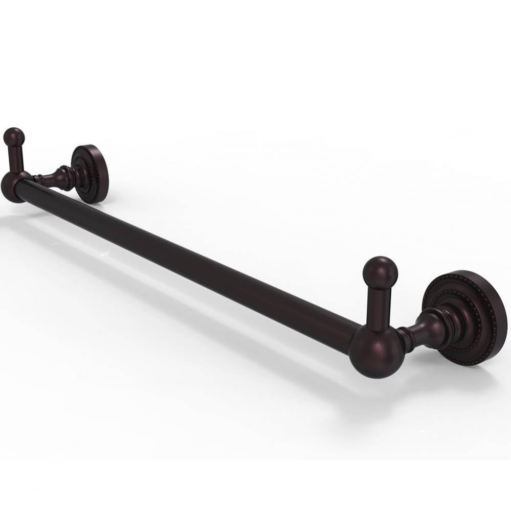 Dottingham Collection 36 Inch Towel Bar with Integrated Hooks