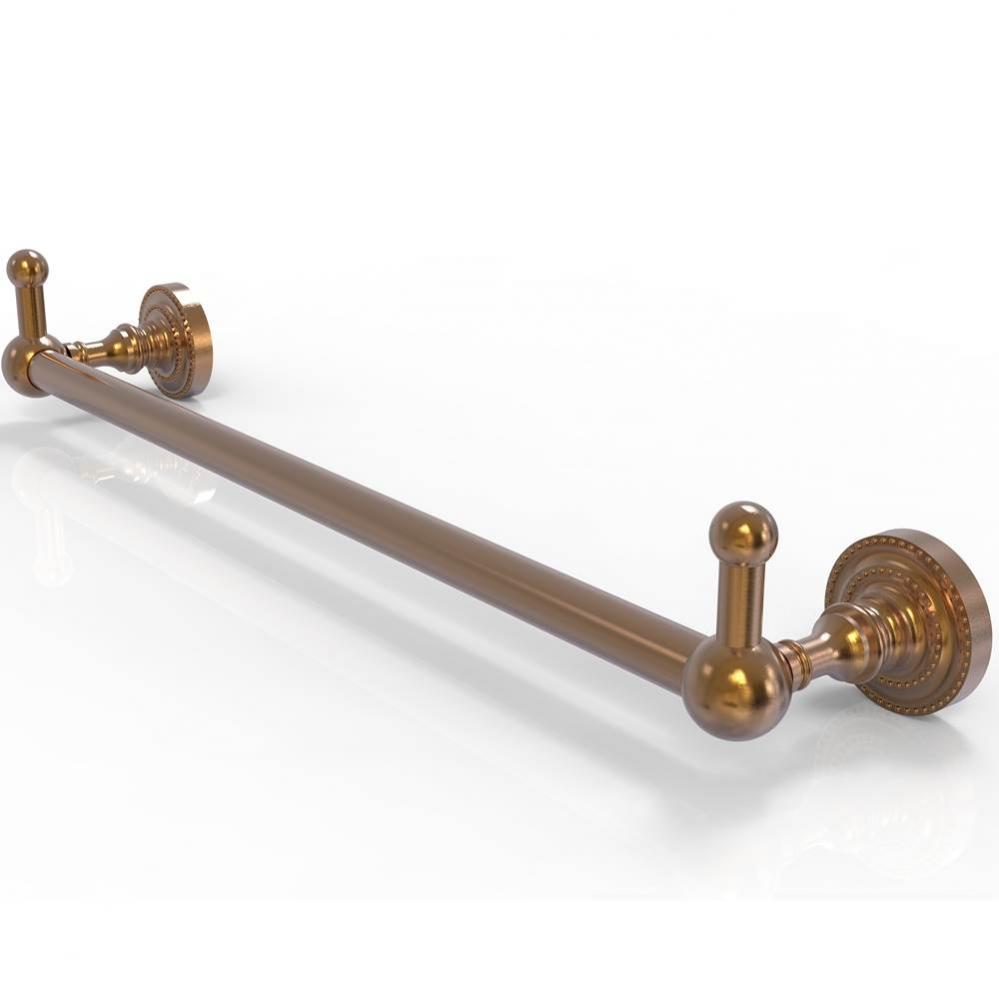 Dottingham Collection 36 Inch Towel Bar with Integrated Hooks