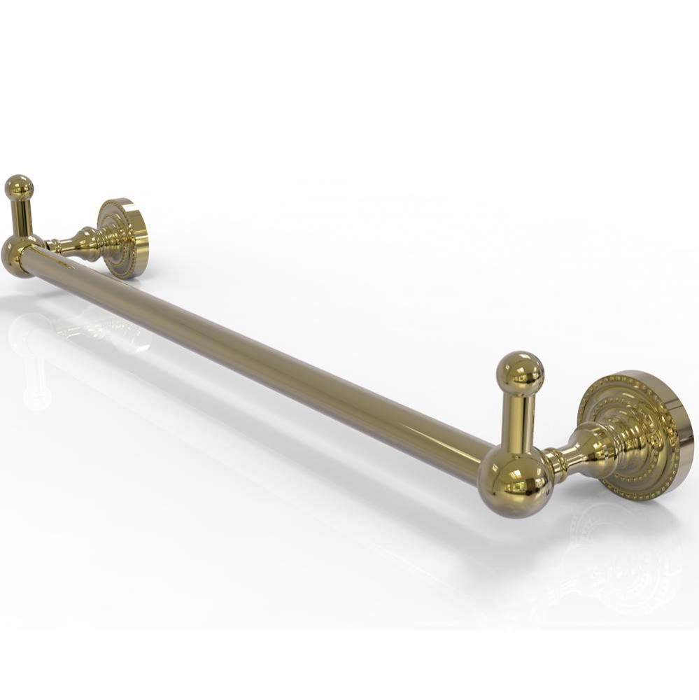 Dottingham Collection 36 Inch Towel Bar with Integrated Hooks