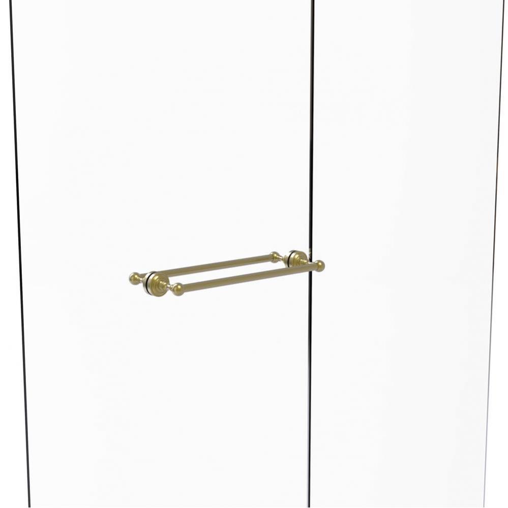 Dottingham Collection 18 Inch Back to Back Shower Door Towel Bar