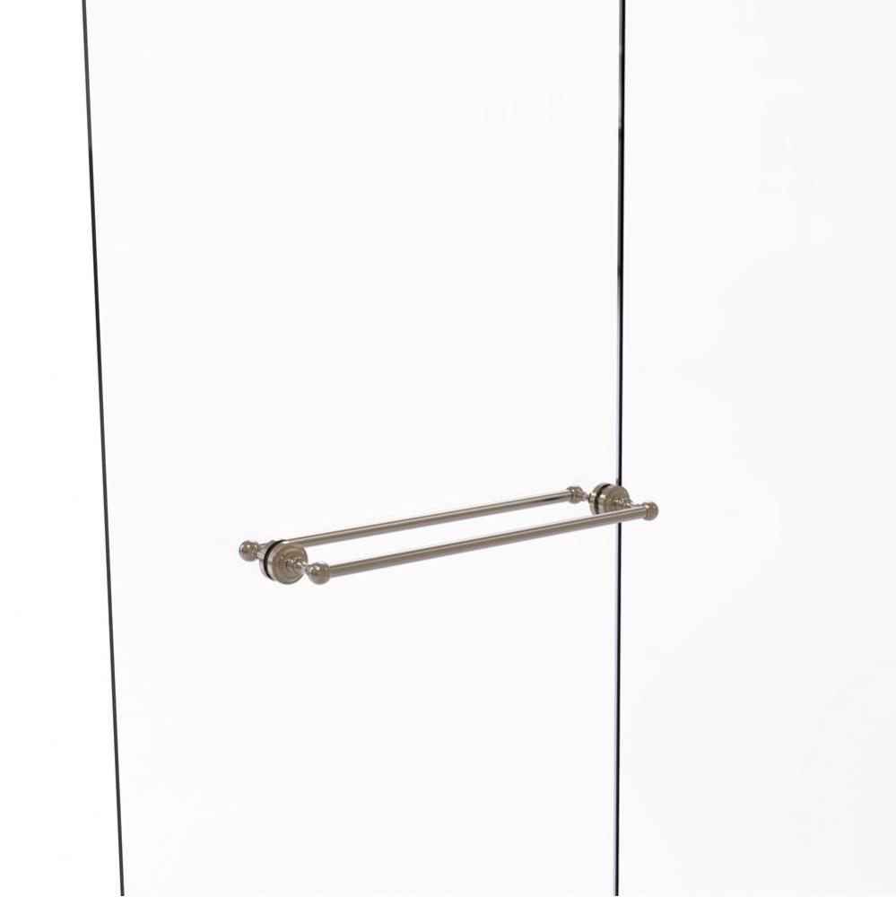 Dottingham Collection 24 Inch Back to Back Shower Door Towel Bar