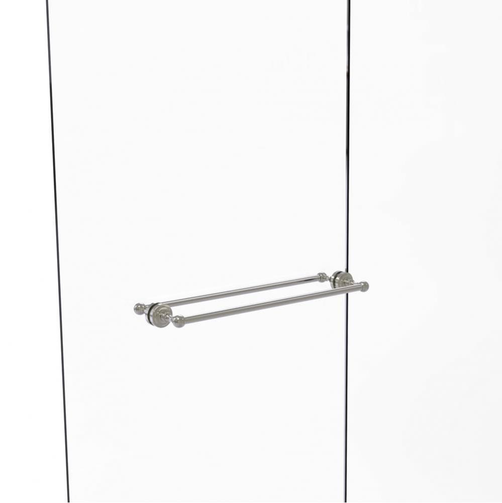 Dottingham Collection 24 Inch Back to Back Shower Door Towel Bar