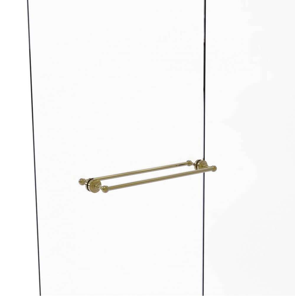 Dottingham Collection 24 Inch Back to Back Shower Door Towel Bar
