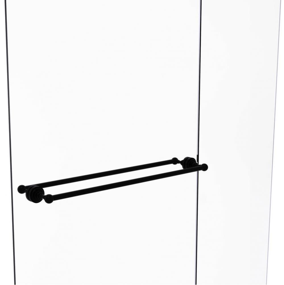 Dottingham Collection 30 Inch Back to Back Shower Door Towel Bar