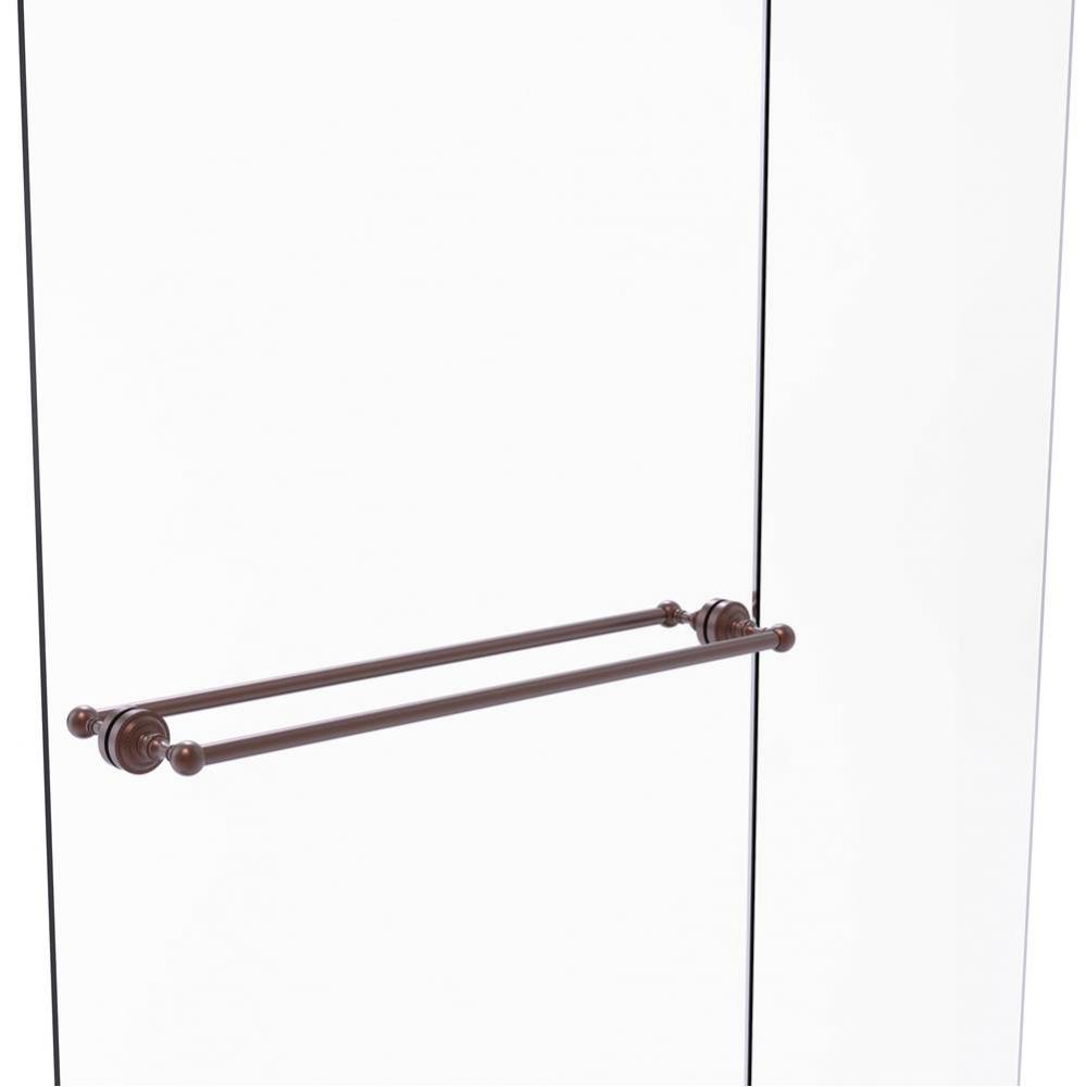 Dottingham Collection 30 Inch Back to Back Shower Door Towel Bar