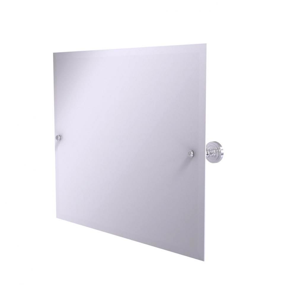 Frameless Landscape Rectangular Tilt Mirror with Beveled Edge