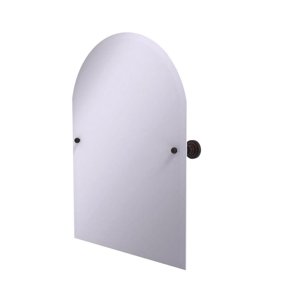 Frameless Arched Top Tilt Mirror with Beveled Edge