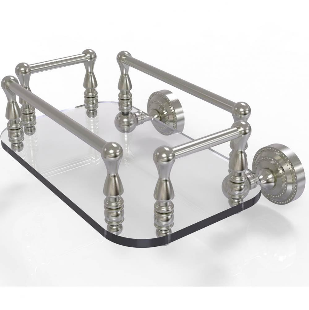 Dottingham Collection Wall Mounted Glass Guest Towel Tray