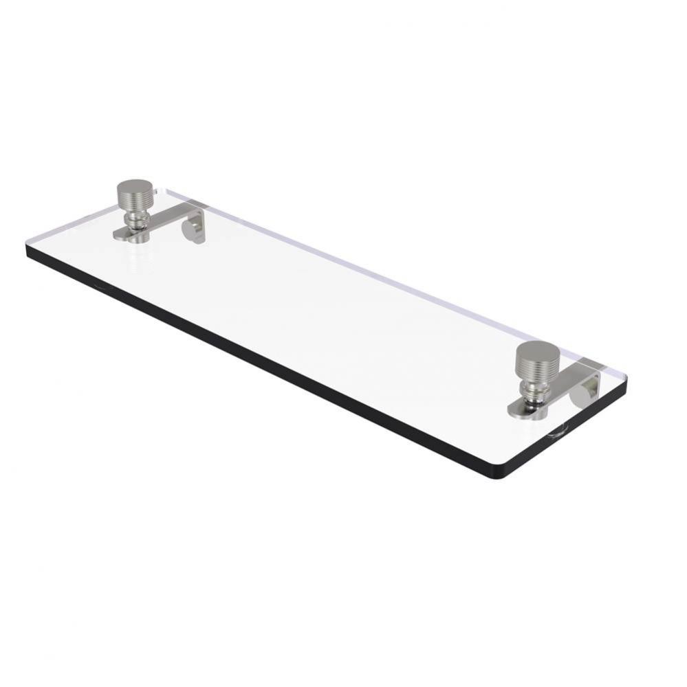 Foxtrot 16 Inch Glass Vanity Shelf with Beveled Edges