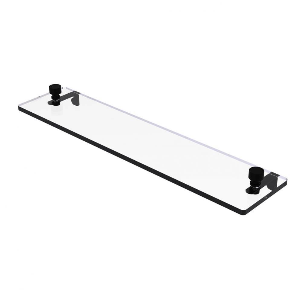 Foxtrot 22 Inch Glass Vanity Shelf with Beveled Edges