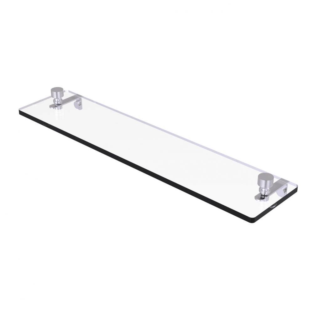 Foxtrot 22 Inch Glass Vanity Shelf with Beveled Edges